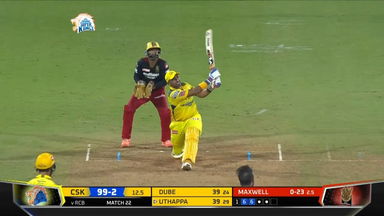 M22: CSK vs RCB – Robin Uthappa Six