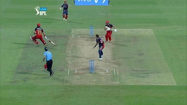 Lucky! Both batsmen on one end but they still surive
