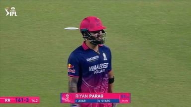 IPL 2026 M62: DC vs RR - Riyan Parag Wicket