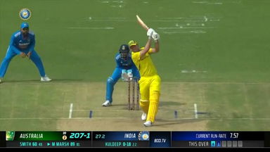 IND vs AUS 2023-24, 3RD ODI: Mitchell Marsh Six