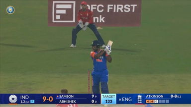 IND vs ENG 2025, 1st T20I: Sanju Samson Six
