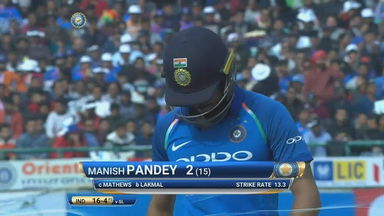 IND vs SL 2017, 1st ODI: Manish Pandey Wicket