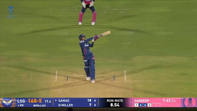 IPL 2025 M36: RR vs LSG - Abdul Samad Six