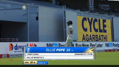 IND vs ENG 2021, 2nd Test, Day 2: Ollie Pope Wicket