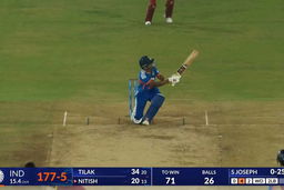 IND vs WI 2026, 4th T20I: Nitish Kumar Reddy Six