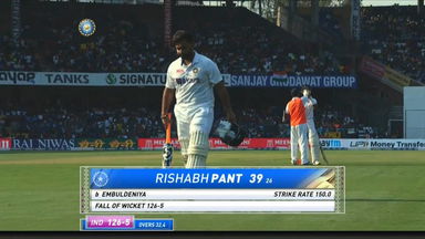 IND vs SL 2022, 2nd Test, Day 1: Rishabh Pant Wicket