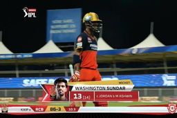 M31: RCB vs KXIP – Washington Sundar Wicket