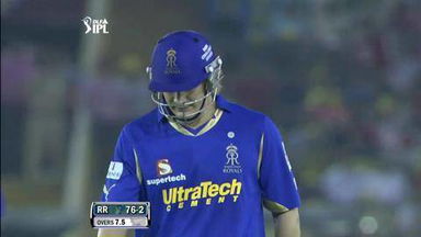 Match 48 RR vs KXIP – Watson's Wicket
