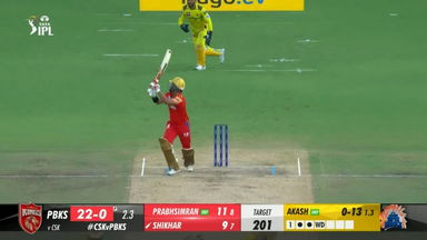 M41: CSK vs PBKS –  Shikhar Dhawan  Six