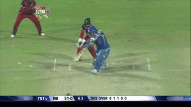CLT20 2013 M22: MI vs T&T  –   Sachin Tendulkar 50 Thousand Runs