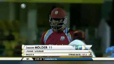 4TH ODI: IND vs WI – Jason Holder Wicket