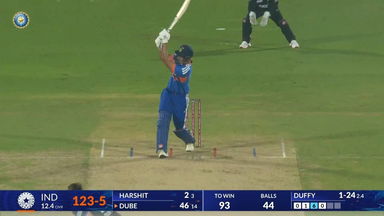 IND vs NZ 2026, 4th T20I: Shivam Dube Six