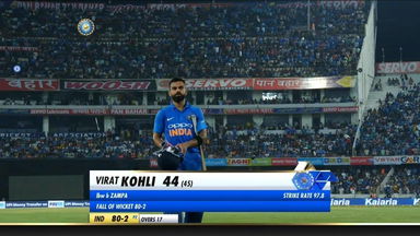 IND vs AUS 2019, 1st ODI: Virat Kohli Wicket
