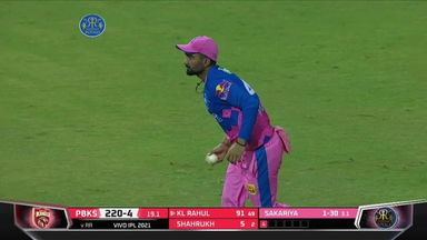Chetan Sakariya's impressive 3-wicket haul on debut