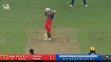 IPL 2026 M42: GT vs RCB - Devdutt Padikkal Six