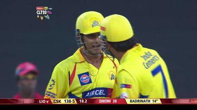 M7: CSK vs LIO – Badrinath six