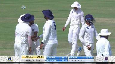 Ranji Trophy 2021-22, Bengal v Jharkhand, QF: Bengal 2nd Innings Fall of Wickets