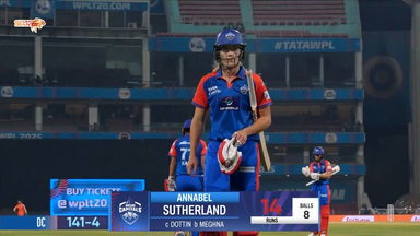 Wicket: Match 17, Gujarat Giants vs Delhi Capitals, WPL 2025: Annabel Sutherland Wicket