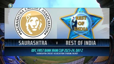 Z R IRANI CUP 2023/24, Saurashtra vs Rest of India Day 2: Match Highlights