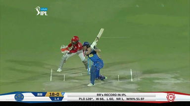 M40: RR vs KXIP – Jos Buttler Six