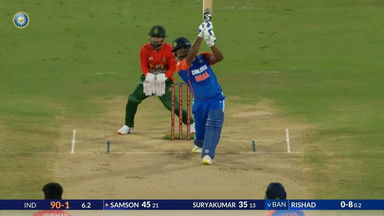 IND vs BAN 2024, 3rd T20I: Sanju Samson Six