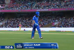 Wicket: Match 10, UP Warriorz vs Mumbai Indians, WPL 2026: Amanjot Kaur Wicket