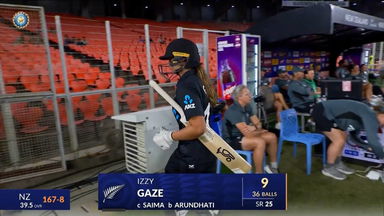 IND-W vs NZ-W 2024, 1st ODI: Isabella Gaze Wicket