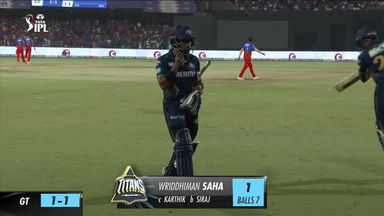 M52: RCB vs GT – Wriddhiman Saha Wicket