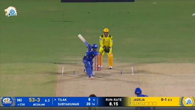 IPL 2025 M03: CSK vs MI - Tilak Varma Six