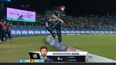 M57: LSG vs GT – Wriddhiman Saha Wicket
