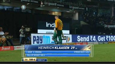 IND vs SA 2022, 3RD T20I: Heinrich Klaasen Wicket
