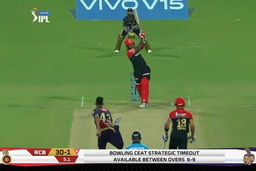 M35: KKR vs RCB – Akshdeep Nath Six