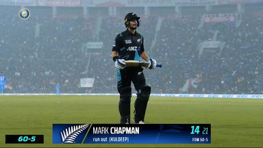 IND vs NZ 2023, 2ND T20I: Mark Chapman  Wicket