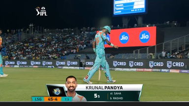 M57: LSG vs GT – Krunal Pandya Wicket