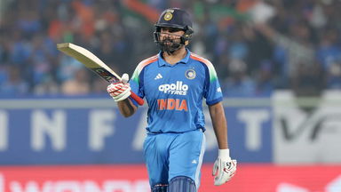 Rohit Sharma's trademark knock of 75(73) sets the foundation