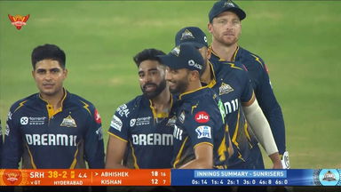 IPL 2025 M20: SRH vs GT - Fall of Wickets