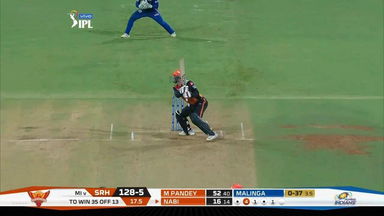 M51: MI vs SRH – Mohammad Nabi Six
