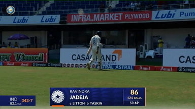 IND vs BAN 2024, 1ST Test: Ravindra Jadeja Wicket