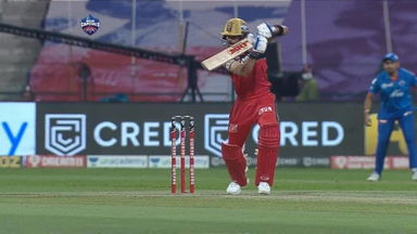 VK's signature cover drive