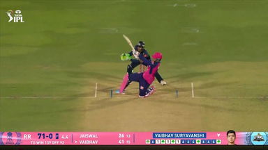 IPL 2025 M47: RR vs GT - Vaibhav Sooryavanshi Six