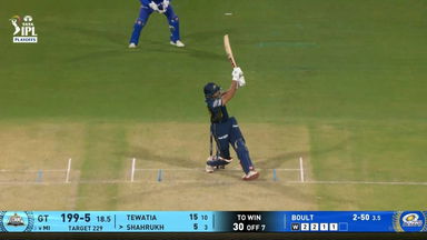 IPL 2025 Eliminator: GT vs MI - Shahrukh Khan Six