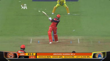 M17: CSK vs SRH – Abhishek Sharma Six