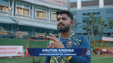 A record 7 dismissals for Karnataka behind the stumps, ft. Kruthik Krishna