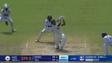 IND vs WI 2025, 2nd Test: Nitish Kumar Reddy Six