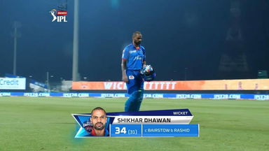 M11: DC vs SRH – Shikhar Dhawan Wicket