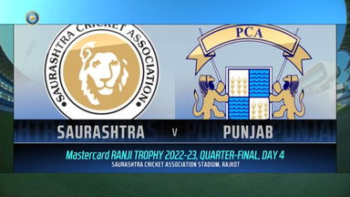 Ranji Trophy  2022/23, QF 2 Saurashtra vs Punjab  Day 4: Match Highlights