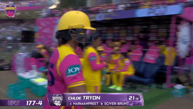 Wicket: Match 10, UP Warriorz vs Mumbai Indians, WPL 2026: Chloe Tryon Wicket