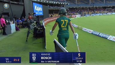 IND-W vs SA-W 2024, 1st ODI: Anneke Bosch Wicket