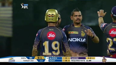 M47: KKR vs MI – Fall of Wickets