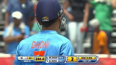 1ST T20I: IND vs WI – MS Dhoni Wicket